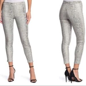 Fidelity Joey Crop‎ Classic Snakeskin Print Pants Size 24